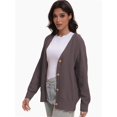 thumbnail image 2 of Women's Cardigan, New Cardigan Large Button Fashion Top, 2 of 6