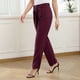 thumbnail image 2 of Pantalones de color puro, pantalones de cintura alta para mujer, pantalones casuales, pantalones con cierre de cremallera, características mejoradas, 2 of 7