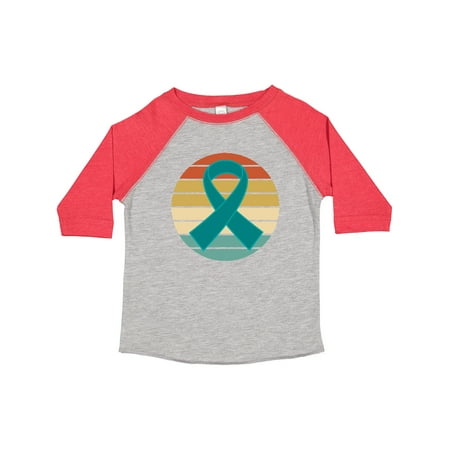 

Inktastic Ovarian Cancer PCOS Ribbon Gift Toddler Boy or Toddler Girl T-Shirt