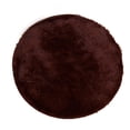 thumbnail image 1 of Tapete Decorativo redondotipo Shag 1 Metro de diámetro Fibra Larga Suave y Caliente Ideal para Sala recamara ilios innova  Chocolate, 1 of 8