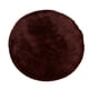 thumbnail image 1 of Tapete Decorativo redondotipo Shag 1 Metro de diámetro Fibra Larga Suave y Caliente Ideal para Sala recamara ilios innova  Chocolate, 1 of 8