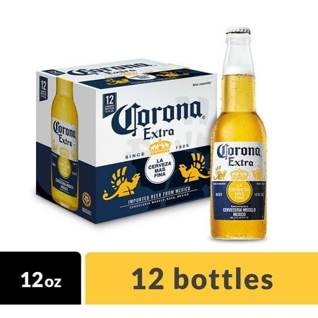 Corona Extra Import Beer, 12 pk 12 fl oz Bottles, 4.6% ABV