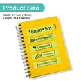 thumbnail image 3 of NineLeaf 50 Pack Compatible for Brother P-touch TZe-C41 TZ-C41 18mm 3/4'' Black on Fluo Yellow Laminated TZe TZ Label Tape 0.7" x 16.4ft, 3 of 7
