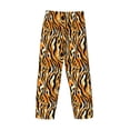 thumbnail image 3 of Vsdgher Zebra Print Mens Pajama Pants Sleep & Lounge Pants, PJ Bottoms With elastic waistb and Pockets, 3 of 5