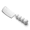 milky white, variant on Cream Style Mini Cleaver with Colorful Ceramic Handle, Multipurpose Stainless Steel Fruit & Dessert Knife for Kitchen Use