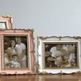Antique Ornate Resin Photo Frame With Golden Flowers Trim Picture ...