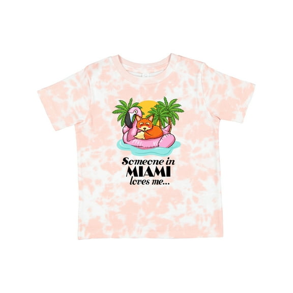 Inktastic Someone in Miami Loves Me Boys or Girls Toddler T-Shirt