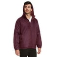 thumbnail image 3 of 9 Crowns Maximos Men's Water Resistant Fleece Lined Wind Rain Hooded Jacket (Maroon, Medium), 3 of 4
