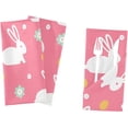 thumbnail image 6 of GZHJMY Bunny Flower Cloth Dinner Napkins Everyday Use 20" × 20" Home Decor 4 Pack, 6 of 6