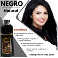 thumbnail image 2 of Meidu 3-in-1 Ginger Hair Dye Shampoo For Man And Women Shine Moisturizing Hair Color 500ML- Black, 2 of 5