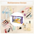 thumbnail image 4 of Unique Bargains Clear Makeup Bags Transparent Toiletry Bag Clear Zipper Makeup Pouch for Women Purple, 4 of 7