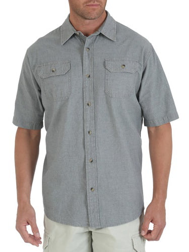 Mens' Short Sleeve Woven Shirt - Walmart.com