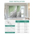 thumbnail image 6 of Modern Abstract, Tie Up Curtains for Windows 45 Inch Length Balloon Curtains Kitchen Adjustable Balloon Window Shade Ombre Sage Green Geometric Line Tie Up Valance Bathroom Curtain Window 34"x45", 6 of 6