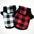 thumbnail image 2 of Pet Cats Dogs Clothes Plaid Winter Warm Pets Hooded Coats for Small Medium Chihuahua Dogs Pets Puppy Costume Dog Outfits, 2 of 6