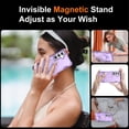 thumbnail image 7 of For Samsung Galaxy S26 + 5G Case (Compatible With MagSafe)  With Invisible Magnetic Metal Kickstand Ring Holder Four Corner Airbag Anti Fall Protective Cover,Purple,For Galaxy S26+ (5G), 7 of 7