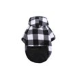 thumbnail image 1 of Billuyoard Ropa para perros engrosamiento pequeño encantador resistente al frío perros Sudadera con capucha poliéster de moda Ropa para mascotas Blanco negro, 1 of 6