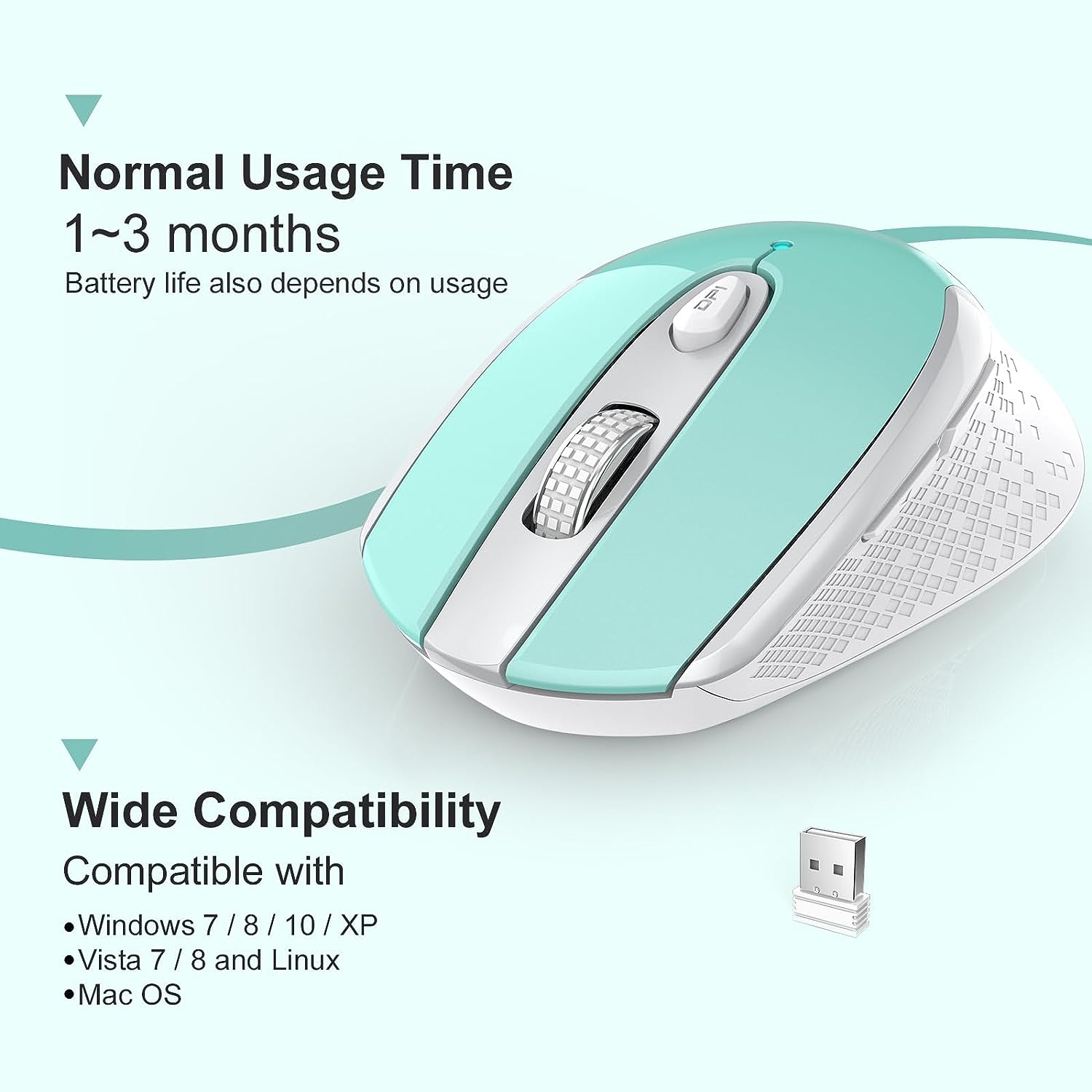RaceGT Wireless Ergonomic Optical Mouse Blue photo 7