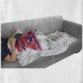 thumbnail image 6 of Anemone Flower Soft Flannel Fleece Throw Blanket, Watercolor Painting Style Bouquet of Anemone Vintage Garden, Cozy Plush for Indoor and Outdoor Use, 70" x 90", Sage Green Red Navy Blue, by Ambesonne, 6 of 6