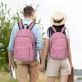 thumbnail image 6 of Balery Glitter Vintage Canvas Backpack for Men and Women - Large Capacity, Durable Travel Laptop Bag for School, Work, Hiking, and Outdoor Activities, 6 of 7