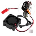 thumbnail image 1 of RC Motor Heat Sink With Cooling Fan, 540 550 Engine Fin Heatsink  For RC 1/10 Motor, 1 of 8