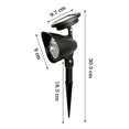 thumbnail image 2 of Outoloxit 2-Pack Solar Powered 4LED Spotlights Outdoor Garden Lights Automatic Waterproof Wireless for Yard and Patio Decor, 2 of 6