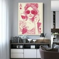thumbnail image 4 of Kdxio Ace Of Diamonds Lady Pattern Canvas Wall Art 12x16 Inches - Waterproof HD Print Solid Wood Frame for Living Room & Bathroom,Vertical, 4 of 8