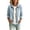 *Light Blue, variant on Women's Turn Down Collar Full Zip Long Sleeve Denim Jacket ,Casual Loose Vintage Jean Outerwear Black,Women's Plus L