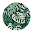 thumbnail image 2 of GOSMITH Table Cover Tropical Green Leaves Modern Botanical Palm Leaf Decorative Outdoor Summer Decorations White, 2 of 7