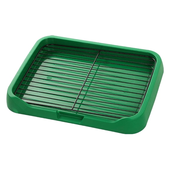Indoor Dog Potty Tray - Mesh Design, Removable Pad & Leak-Proof - Training Tool for Small/Medium Dogs