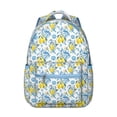 thumbnail image 1 of Modern Lemon Students Backpack Cute Yellow Fruit School Bag with Bright Floral Design, Durable and Comfortable, 1 of 2