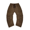 thumbnail image 7 of CHGBMOK Cargo Pants for Men Corduroy Workwear Loose Multi Pocket Straight Leg Outdoor Casual Sports Pants L, 7 of 7