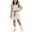 White, variant on HVOBTTY Toddler Girl's Lapel Sleeveless Top Elastic Waist Loose Short Pant 2 Piece Casual Outfit Suits