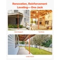 thumbnail image 5 of 2-Pack Telescoping House Jack Posts, 53-93 Inch, 18000 lbs Capacity for Temporary Support, 5 of 10