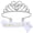 Silver, variant on 2026 Graduation Satin Sash Crown Tiara Kit 2026 Graduated Party Decorations Rhinestone Tiara