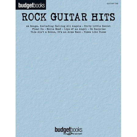 Budget Books: Rock Guitar Hits (Paperback)