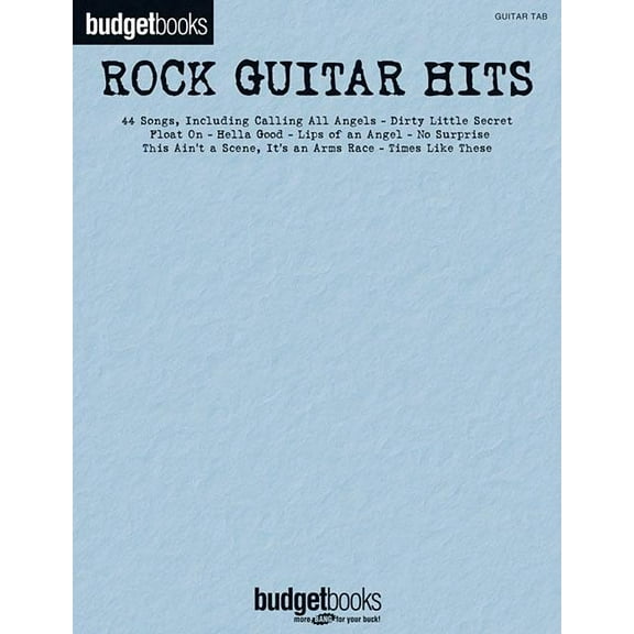 Budget Books: Rock Guitar Hits (Paperback)