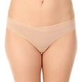 thumbnail image 3 of Women's fine lines 13RGS34 Pure Cotton Thong Panty (Black L), 3 of 4