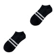 thumbnail image 4 of Minnieouse Los tobillos atléticos pegan la tela de algodón para la comodidad duradera Calcetines deportivos bien hechos del puño Negro 2Conjunto, 4 of 6
