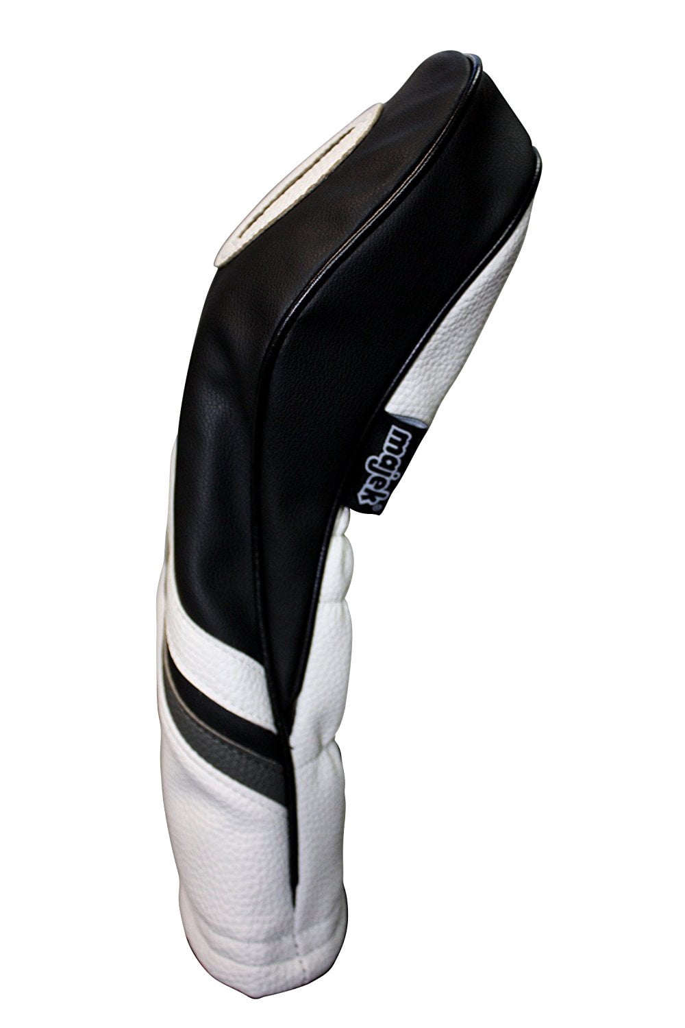 Golf Headcovers Black and White Leather Style 1 & 3 Driver and Fairway Head Cover Fits 460cc Drivers