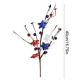 thumbnail image 3 of Danhjin 4th of July Flowers, Five Pointed Star Berries Artificial Floral Arrangement for Home Ornament, 3 of 6