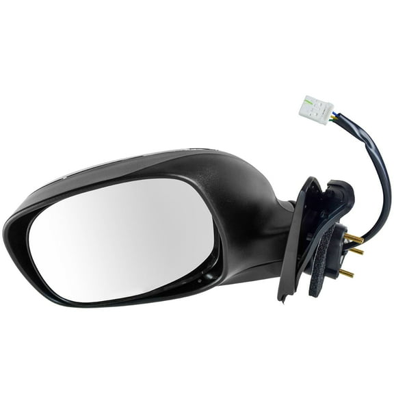 TRQ Power Chrome & Black Mirror LH for 00-06 Toyota Tundra Pickup Truck MRA05518