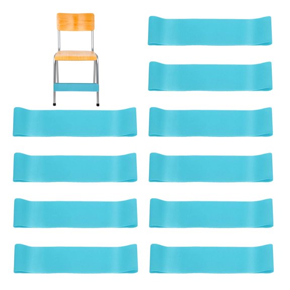 Uxcell Fidget Bands for Classroom Chairs, 24 Pcs Bouncy Bands, Chair Bands Relieve Anxiety, Light Blue, 0.8mm