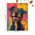 thumbnail image 3 of Qisvanset 12x16 Inch With Frame 2D Flat Wall Art Chill Casual Dog Colorful Home Bedroom Office Wall Art, 3 of 8