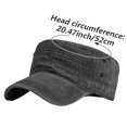 thumbnail image 2 of Slccxzc Flat Military Cap Adult Outdoor Sun Hat Black, 2 of 7