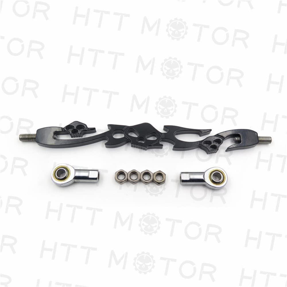 Black Skull Billet Shift Linkage Compatible with Harley Davidson Softail Standard FXST HTTMT MT288-004 