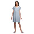thumbnail image 3 of Moomaya Womens Button Placket Nursing Nightwear Printed Nightdress For Ladies, 3 of 5