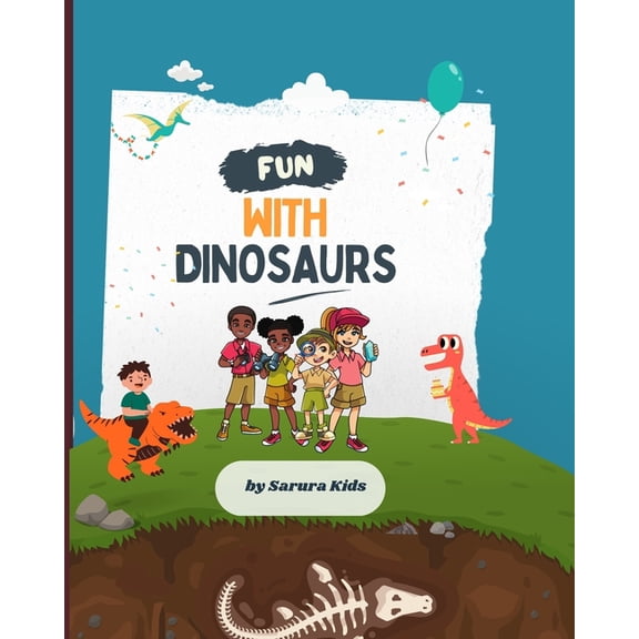 Fun with Dinosaurs: Maze Writing Practice Facts Dinosaur Dig Kit Mathematics Wordsearch, (Paperback)