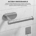 thumbnail image 3 of 2 Piezas Porta Rollos Papel de Baño,6 Piezas Ganchos para Toallas,Acero Inoxidable SUS304 accesorios para baño,portarollos papel higienico,Instalación sin Taladro,Accesorios de Baño Autoadhesivos, 3 of 4