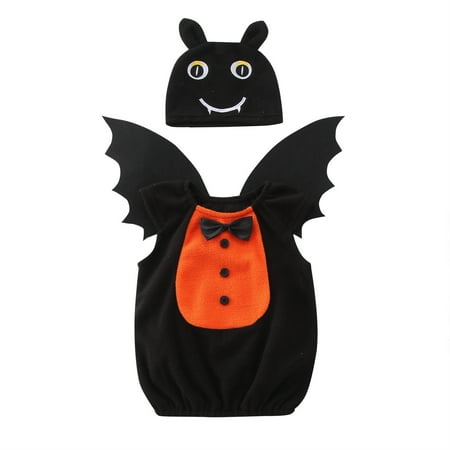 

Toddler Baby Girls Boys Bat Soft Vest Tops Sets with Wing Hat 3PCS Set Apparel T Shirt Toddler Boy Tops 2t Youth Athletic Shirt Kid Boy Kids Polyester Top Boys Size Small Clothes Checke Top Dark Mark