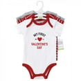 thumbnail image 2 of Hudson Baby Infant Boy Cotton Bodysuits, Valentine Heartbreaker, 0-3 Months, 2 of 5
